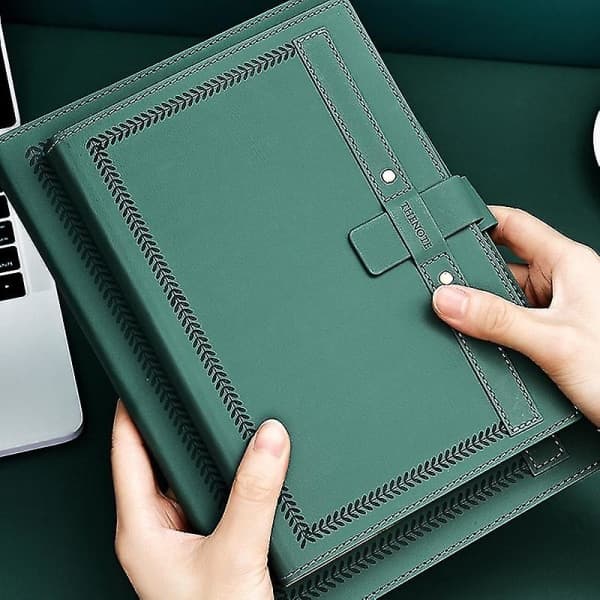 IC A5 Pu Læder Matt Cover Notesbog