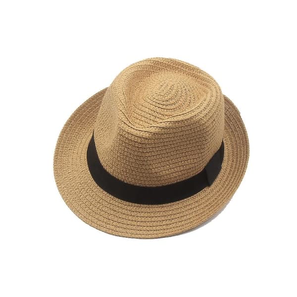IC Bredbremset Halm Panama Roll Up Hat Strand Solhat Upf50+ Khaki