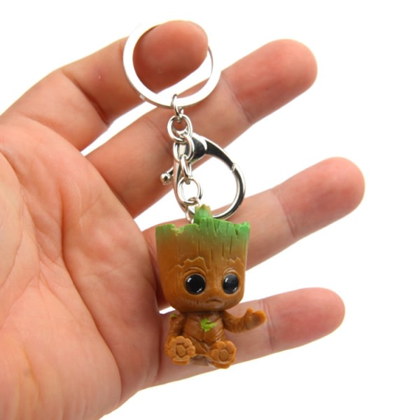 Baby Groot nyckelring (sett av 4) - klassisk film actionfigur IC