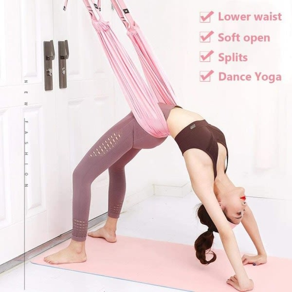 IC Rosa Yoga Hip Öppet Yogaband för huvudstående träningsflexibilitet för Pilates Yogaälskare