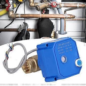 Motorisert kuleventil DN15 messing rett hydraulisk kobling med indikasjon DC36V