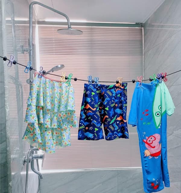 1 - 8 - m - Elastic - Outdoor - Positioning - Clothesline - Outdoor - Clothesline - Sturdy - Durable - Easy - to - Attach - Non-slip - Lightweight