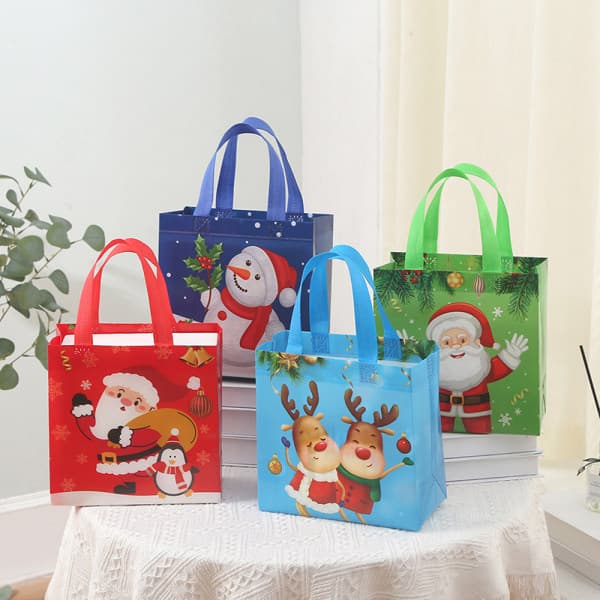 IC 1 st julgodis kaka presentpåsar Non Woven kex Snack Blå