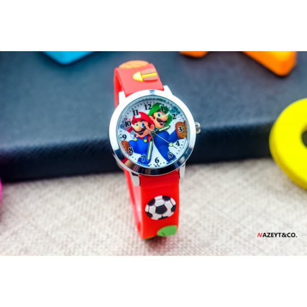 IC Super Mario Kvarts Elektronisk Klocka Silikonarmband