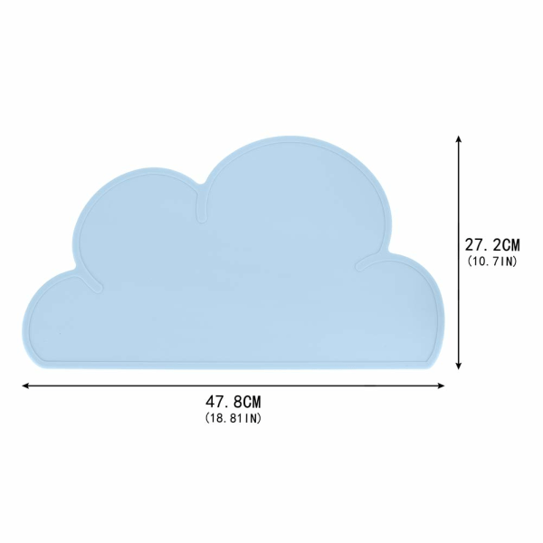 2 delar Kids Cloud Shape Silikon Vattentät bordstablett