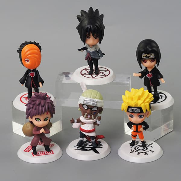 IC 6st/ sett Naruto Shippuden Anime Actionfigur Modell