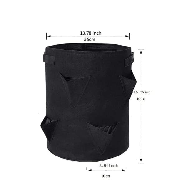 IC 2-pack Trädgårdsväxtpåsar, 8 påsar Utomhus non-woven växtpåsar