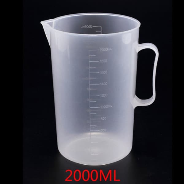 IC Klar plast gradert målebeger for bakebegervæske 2000ml