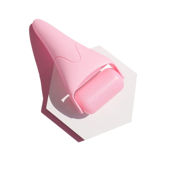 Hudvård, Isrulle för att lindra svullnader i ansikte och ögon, Minska smärta Migrän och rynkor, Face Massager Roller Presenter för kvinnor (Rosa)