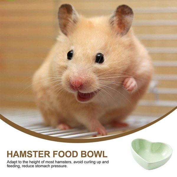 IG 2st Hamster Keramisk Mat- och Vattenskål Anti-Vrid