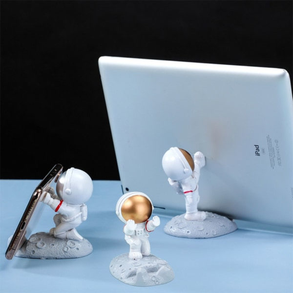 IC Nordic Astronauter Mobiltelefon Stativ Hållare Ornament Resin Spa 1