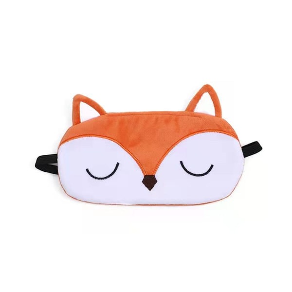 IC Kvinnor Fox Orange Djur Sömn ögonmaske Søt rolig 3D Mjuk fluffig tegnet øyemaske for sömn Resor Andas ögonmaske Barn Vuxna