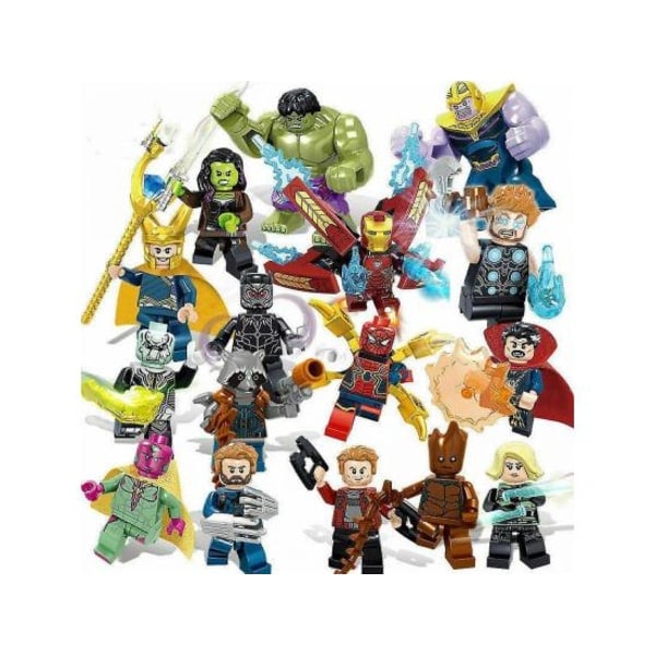 IC 16 stk Marvel Avengers Superhelte Tegneseriefigurer Dc Minifigur