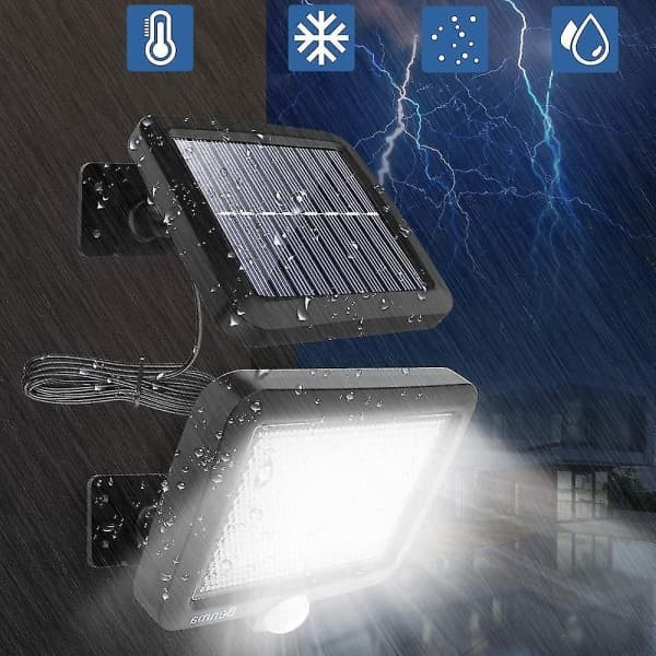 IC Sollampor för utomhus, 56 LED sollampa utomhus med rörelsedetektor