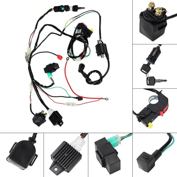 Ledningsnett vevstol magnet spole CDI Assy 50cc 70cc 90cc 110cc ATV Quad UK