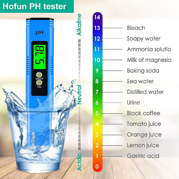 IC PH-Tester Digital PH-Måler med 0,01 PH Høj Præcision til Pool