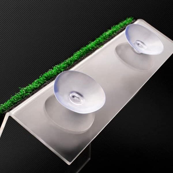 IC Skilpadde Akvarium Simulering Gressmatte Hvile Plattform Reptil Rampe