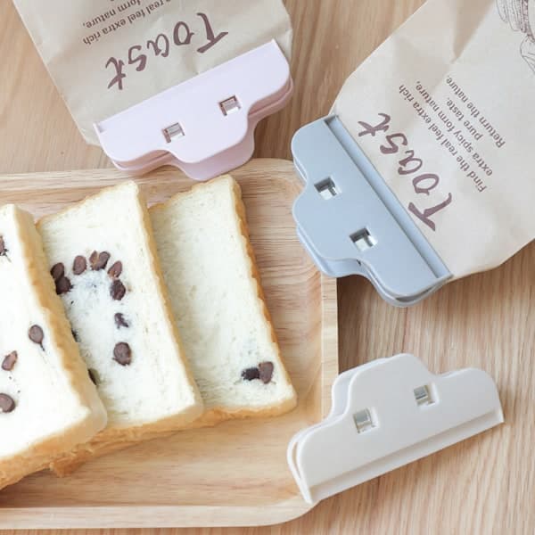 IC 4 st Matklämmor - Chip Bag Clips s Breda Heavy Duty Chip Clips, stora påsklämmor för matförvaring
