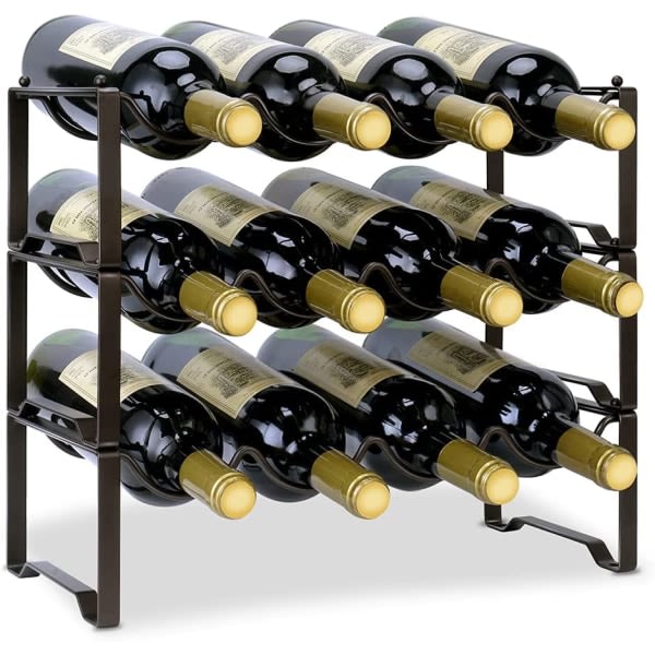 Vinhållare Vinhållare i metall for 12 flaskor vin