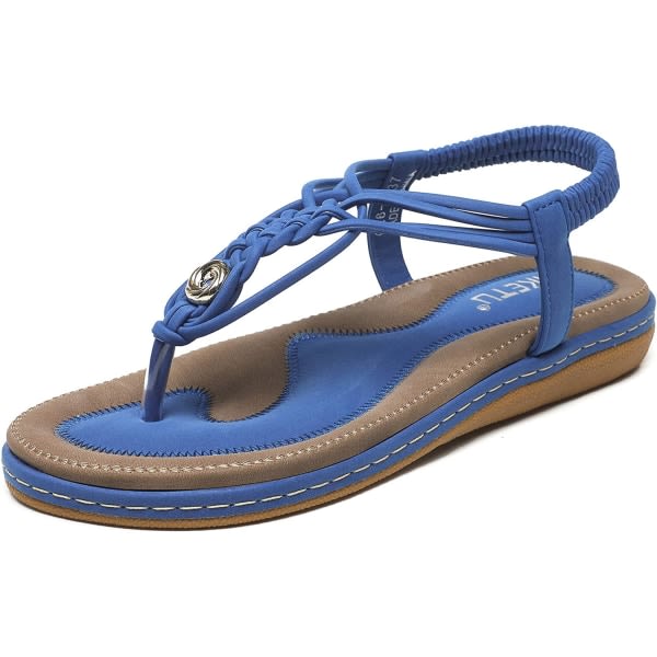IC Sandaler kvinner sommar platta sandaler tåavskiljare skor