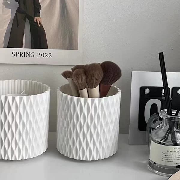 360° Rotating Makeup Organizer - Desk Organizer - Vanity Organizer with 5 Compartments