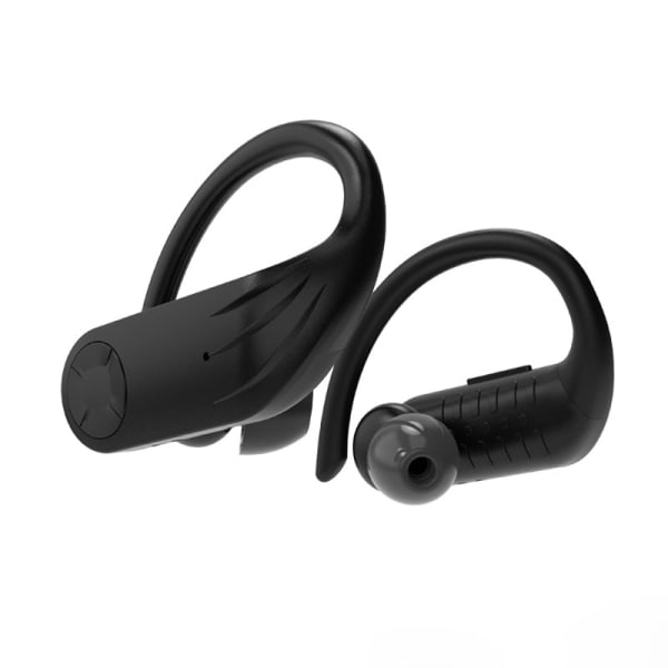 IC Trådlösa hörlurar Bluetooth hörlurar 5.0 True Wireless Sport-hörlurar Inbyggd mikrofon In Ear Running Headset med öronkrokar Laddning