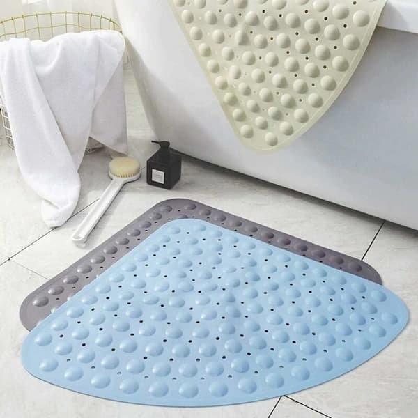 Sector Rubber Edge Shower Mat, Non-Slip Bath Mat Antibacterial Mat, with Suction Cups, for Shower or Bath, Non-Slip Bath Mat, 54x54cm