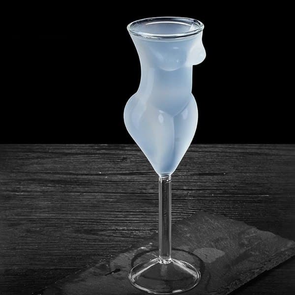 4 stk Novelty vinglas, nøgne kvinder cocktailglas