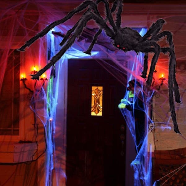 IC NOE Halloween Dekorasjon Stor Spindel, 700cm Giant Spi