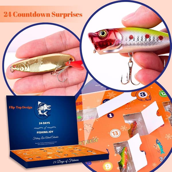 Julefiske blindboks, kalender blindboks, 2024 hot blindboks, julegave til menn