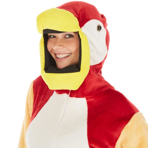 Julens färgglada papegojdräkt för fest MultiColor xl