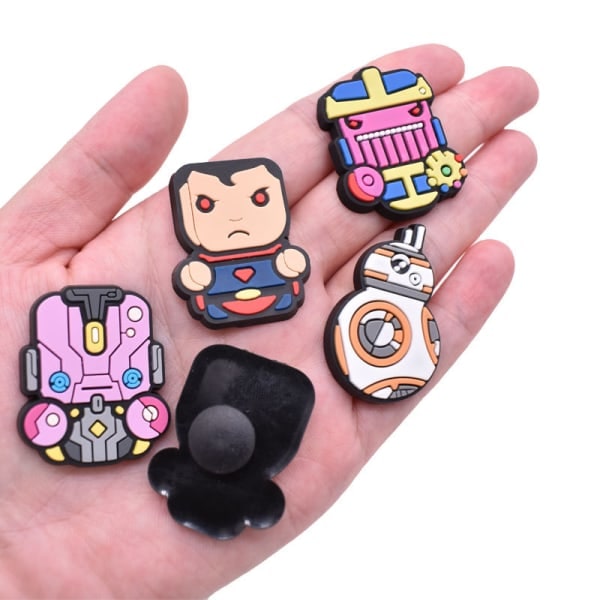 Marvel 42 st Skoberlocker, Crocs Charms Crocs Tillbehör för flickor Pojkar, Skoberlocker Crocs Tillbehör Dekoration Armband Festdekorationer Födelsedagspresenter, påskpresenter