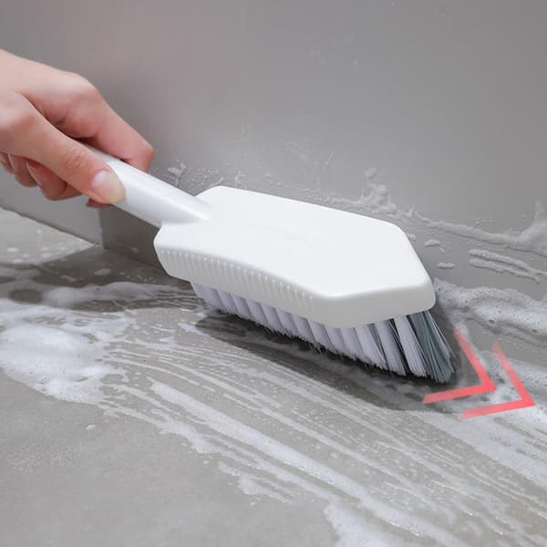 25 - 9 - cm - Triangular - Cleaning Brush - Bathroom - With - Handle - Floor Brush - Window Joint Brush - Multifunctional