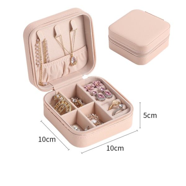 (Rosa) Smyckeskrin för kvinnor, flickor, män, barn, resejuvel