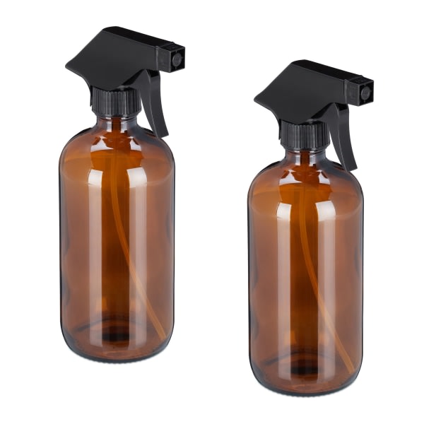 IC Set med 2 500 ml glassprayflaskor (brun)