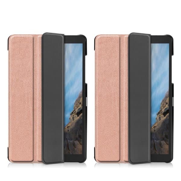IC Samsung Galaxy Tab A 8.0 - Tri-Fold Etui - Roséguld Roséguld Roséguld