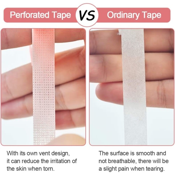 5 ruller øjenvippetape Medical Micropore Tissue Tape (0,5 tommer) IC