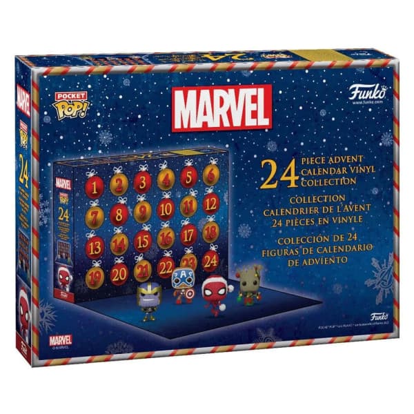 Funko Pocket Pop Joulukalenteri Marvel Holiday 2023 - 24 minihahmoa