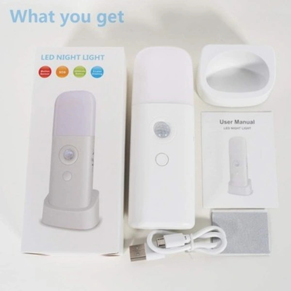 Motion Night Light, Dimmable Night Lights with 5 Brightness Levels, 2000mAh