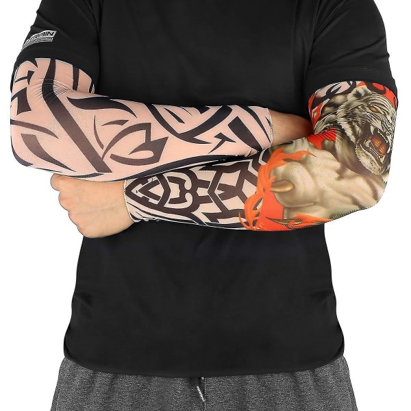 IC CNE 6st Art Arm Fake Tattoo Sleeves Cover för unisex