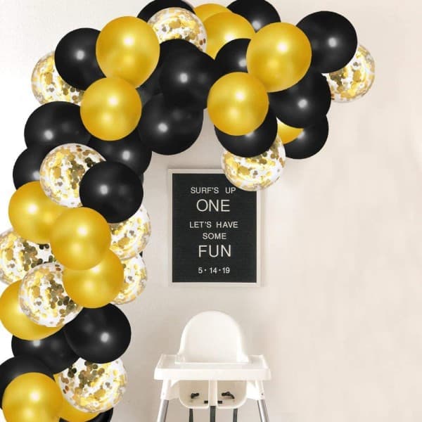 IC sort og hvid guld ballon B
