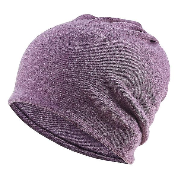 5-pak Slouchy Beanie Chemo Hat Kasket Khaki + Sort + Grå + Bourgogne + Lilla (hs)