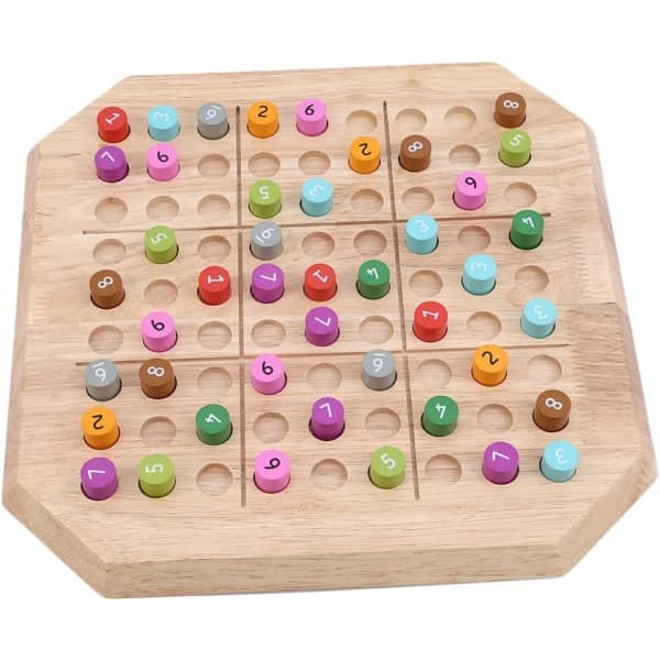IC Massivt trä matematik Sudoku Pusselspel Digitala lärleksaker
