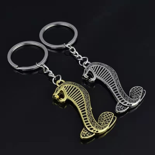 2-pack nyckelring med bilmärke - 3D bilnyckelring i metalllegering