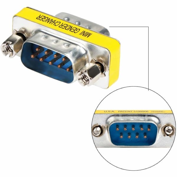 IC 10 stk 9-pins RS-232 DB9 hann til hann/hunn til hunn seriell