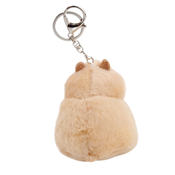 1 st Söt hamster plysch nyckelring Charm handväska hänge, brun - stock IC