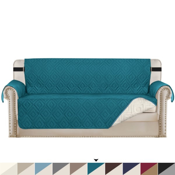 Vattentätt och halkfritt soffskydd med elastiska band Tvättbart soffskydd Grön Small Recliner Sofa Cover