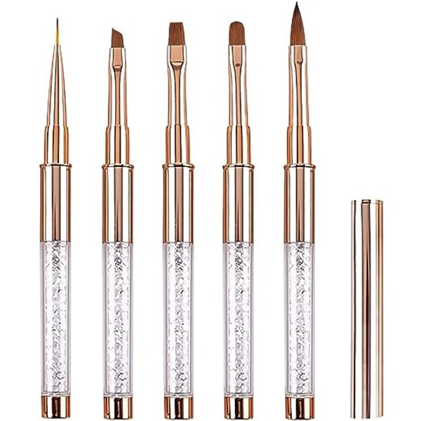 Ammattimainen geeli kynsien kynäsivelli - 5 kpl Fine Liner/