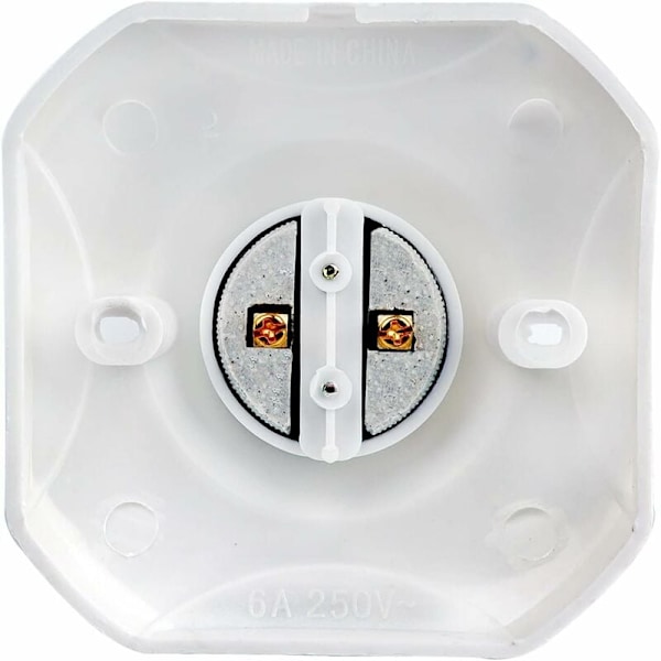 E27 Skruv Taklampa Sockel för Inomhus Vägglampa, AC 230V, E27 LED Glödlampa Hållare, Plastbas E27 Sockel för Garage Verkstad Tak, 2-pack