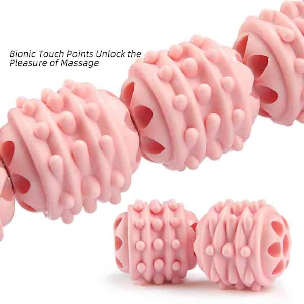 4-Wheel Muscle Roller Pink Pink Rosa